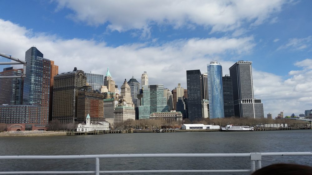 Lower Manhattan skyline from the water
