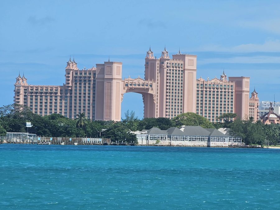 Atlantis resort on the water in the Bahamas