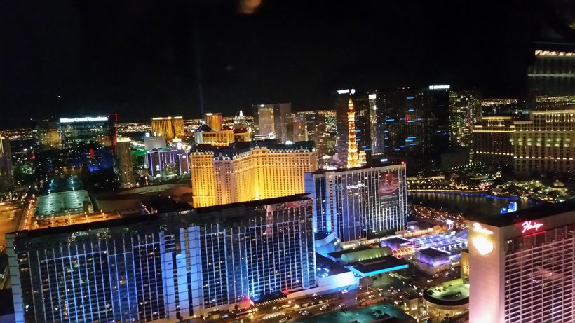 The Las Vegas Strip lit up at night